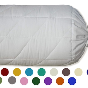 Funda de almohada para masajes de yoga prolongados - Funda acolchada de algodón de 20 cm de diámetro