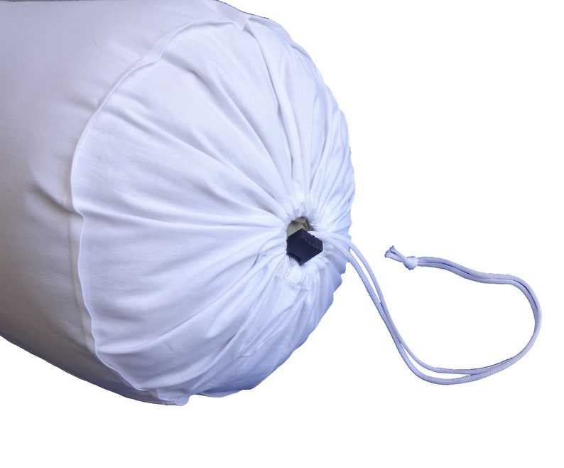 White Bolster Neck Roll Pillowcase Decorative Round Cushion Etsy UK