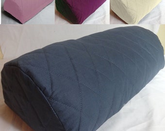 UK NEW Orthopaedic BOLSTER PILLOW CASE Cover In 4 Sizes & 25 Colours 