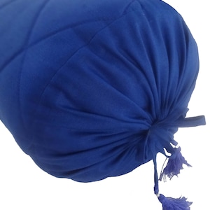 Azul Bolster Pillowcase acolchado -Cotton collar rollo largo sólido 6&quot; diámetro