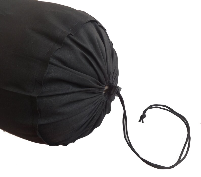 Black Bolster Pillowcase Long Round Cylindrical Cushion Cover Etsy