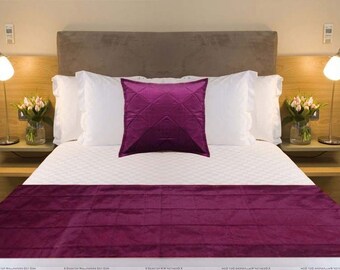 bed runners and matching pillows