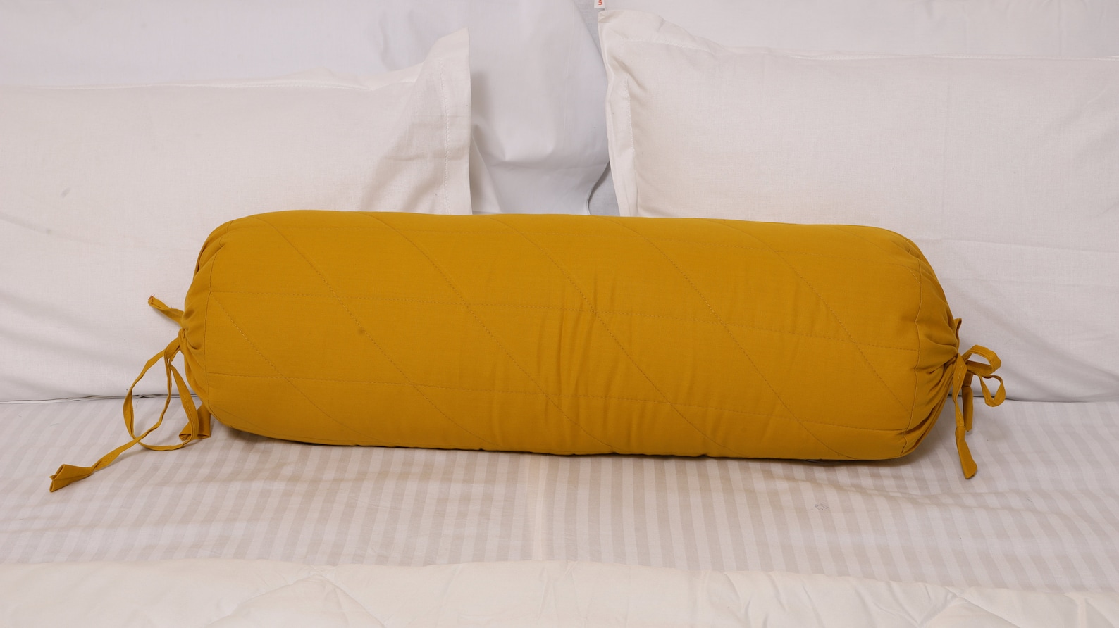 Bolster Pillowcase Quilted Cotton Neck Roll Cushion Cover Etsy