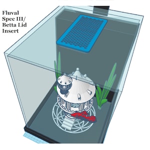 Fluval Spec III/Betta Lid Insert - 2.6 gallon