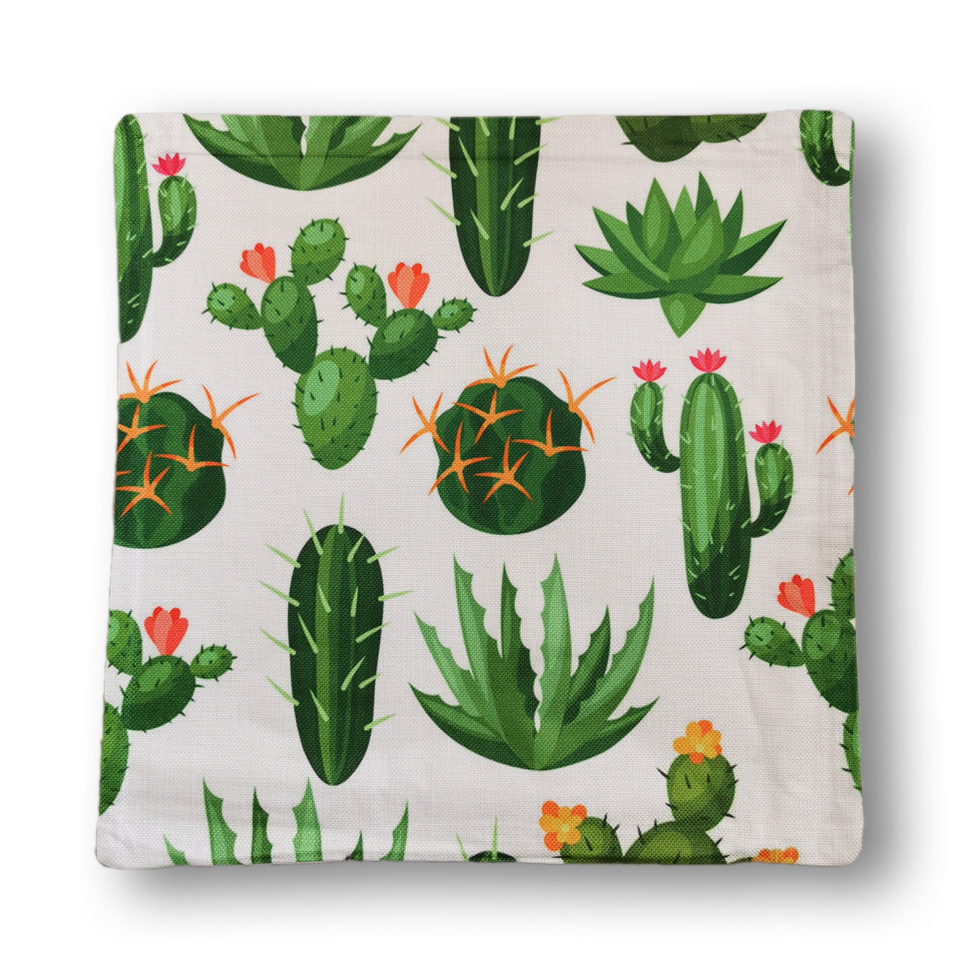 Green Palm Tree Leaf Print Square Cushion Cover 45x45 | Etsy