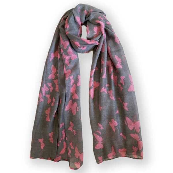 Foulard imprimé papillon