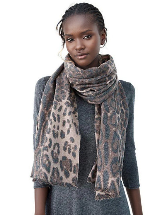 Animal print 2025 winter scarf
