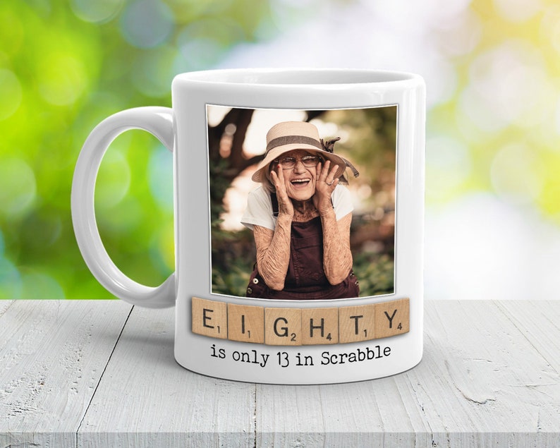 personalised 80th mug