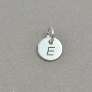 Gravurplättchen Buchstabe personalisiert 925 Silber
