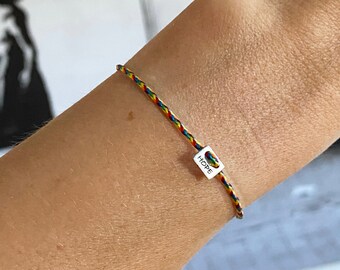 Armband Hope Regenbogen mit Gravur