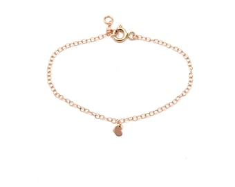 Armband mit Herz - 9 Karat Roségold