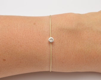 Armband mit 925 Silber Anhänger mit Zirkonia Brautschmuck