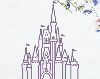 Cinderella's Castle, Disney World Castle Inspired File Design - Digital Download - SVG, Vector, Cricut, Silhouette, Clip Art
