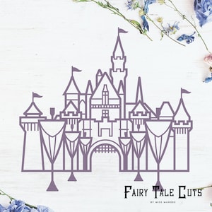 Sleeping Beauty's Castle, Disneyland Castle Inspired File Design - Digital Download - SVG, Vector, Cricut, Silhouette, Clip Art