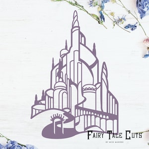 Ariel's Castle, King Triton's Castle, Little Mermaid Inspired File Design - Téléchargement numérique - SVG, Vector, Cricut, Silhouette, Clip Art
