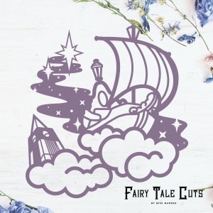 Peter Pan's Flight Inspired Cut File Design - Disneyland Cut File - Digital Download - SVG, Vector, Cricut, Silhouette, Clip Art
