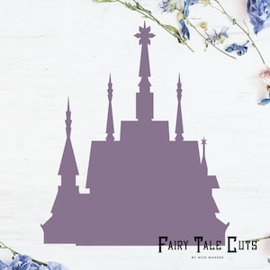 Arendelle Castle Silhouette, Frozen Inspired File Design - Descarga digital - SVG, Vector, Cricut, Silhouette, Clip Art
