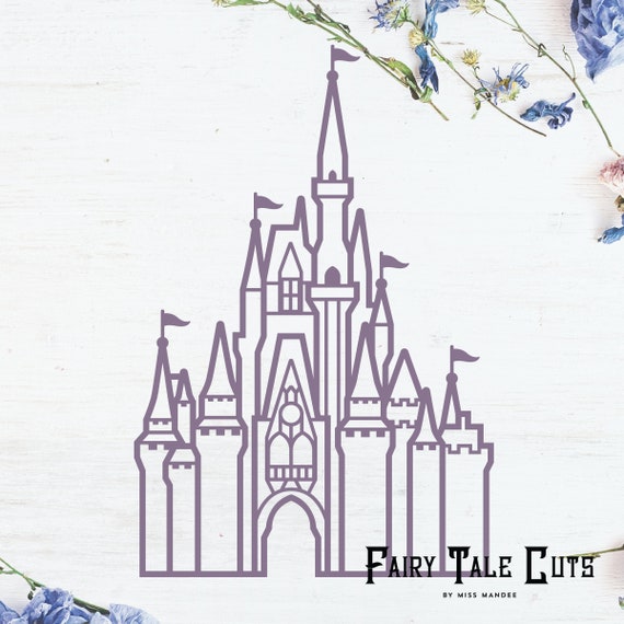 Cinderella S Castle Disney World Castle Inspired File Etsy
