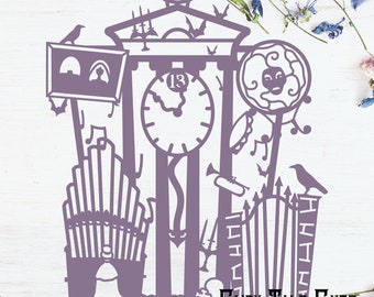 Haunted Mansion Inspired Cut File Design - Disneyland Cut File - Digital Download - SVG, Vector, Cricut, Silhouette, Clip Art