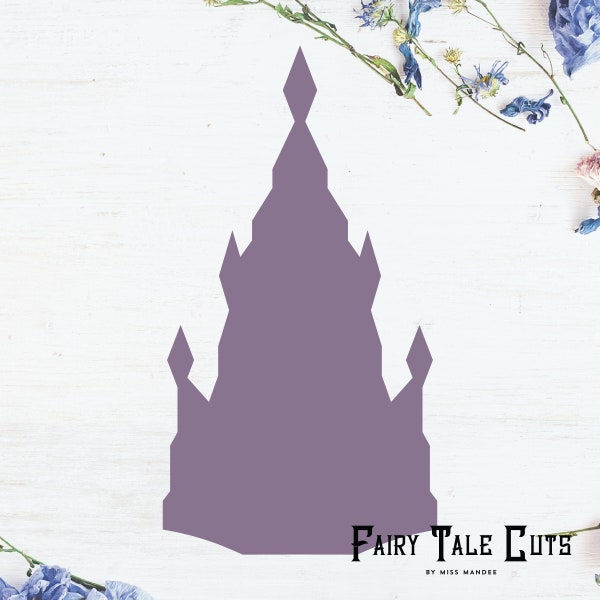 Elsa's Castle Silhouette, Frozen Inspired File Design - Digital Download - SVG, Vector, Cricut, Silhouette, Clip Art