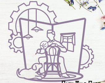 Carousel of Progress Inspired Cut File Design - Digital Download - SVG, Vector, Cricut, Silhouette, Clip Art