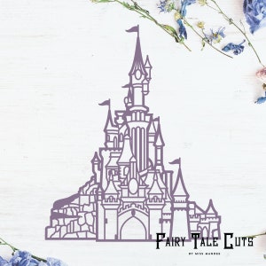 Disneyland Paris Castle Inspired File Design - Sleeping Beauty's Castle - Téléchargement numérique - SVG, Vector, Cricut, Silhouette, Clip Art