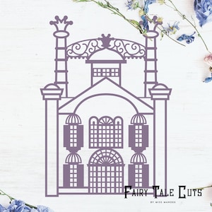 Tiana’s Palace, Princess and the Frog Castle, Tiana Inspired File Design - Téléchargement numérique - SVG, Vector, Cricut, Silhouette, Clip Art