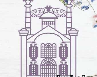 Tiana Palast, Prinzessin und der Frosch Schloss, Tiana inspiriert Datei-Design - digitaler Download - SVG, Vektor, Cricut, Silhouette, ClipArt