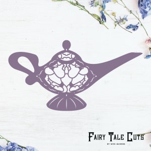 Aladdin Inspired Magic Lamp File Design - Digital Download - SVG, Vector, Cricut, Silhouette, Clip Art