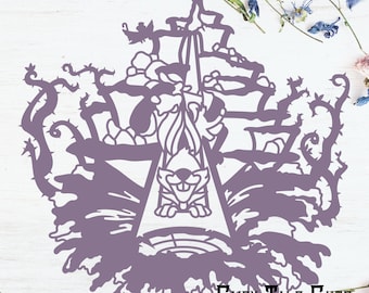 Splash Mountain Inspired Cut File Design - Disneyland Cut File - Digital Download - SVG, Vector, Cricut, Silhouette, Clip Art