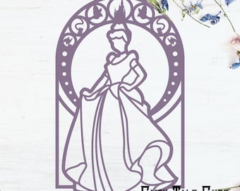Cinderella inspiriert Datei-Design - digitaler Download - SVG, Vektor, Cricut, Silhouette, ClipArt