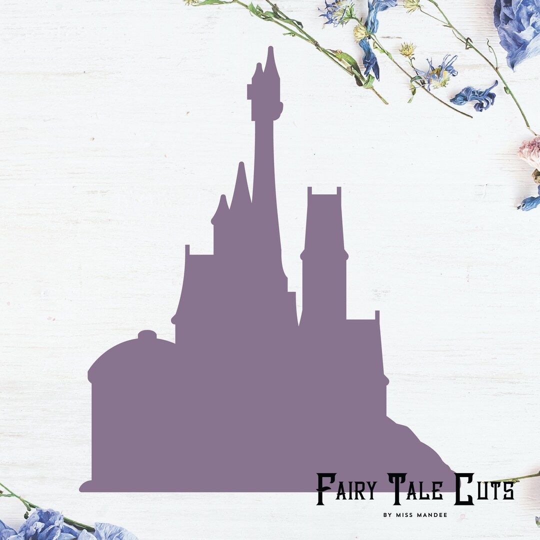 Beasts's Castle Silhouette, Beauty and the Beast Castle Inspired File ...