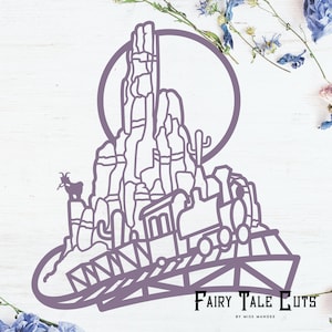 Big Thunder Mountain Inspired Cut File Design - Disneyland Cut File - Digital Download - SVG, Vector, Cricut, Silhouette, Clip Art