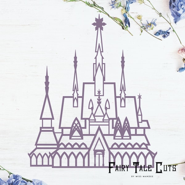 Arendelle Castle, Frozen Inspired File Design - Digital Download - SVG, Vector, Cricut, Silhouette, Clip Art