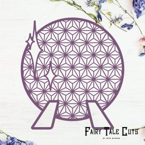 Spaceship Earth Inspired Cut File Design - Epcot Cut File - Digital Download - SVG, Vector, Cricut, Silhouette, Clip Art