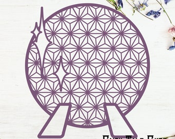 Spaceship Earth Inspired Cut File Design Epcot Cut File - Etsy