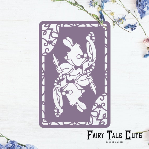 Alice in Wonderland, White Rabbit Inspired Playing Card File