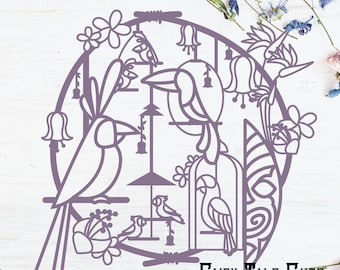 Tiki Room Inspired Cut File Design - Disneyland Cut File - Digital Download - SVG, Vector, Cricut, Silhouette, Clip Art