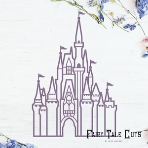 Cinderella es Castle Inspiriertes File Design - Digitaler Download - SVG, Vektor, Cricut, Silhouette, Clip Art