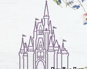 Cinderella's Castle Inspired File Design - Digital Download - SVG, Vector, Cricut, Silhouette, Clip Art