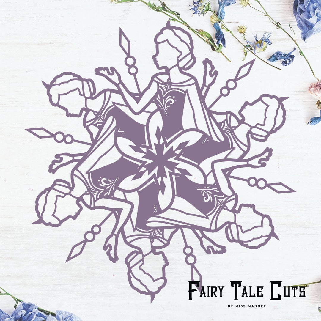 Elsa Snowflake Pattern Frozen Inspired Elsa Snowflake File Design - Digital Download - SVG ...