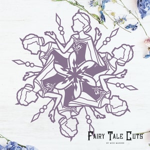 Frozen Inspired Elsa Snowflake File Design - Digital Download - SVG, Vector, Cricut, Silhouette, Clip Art