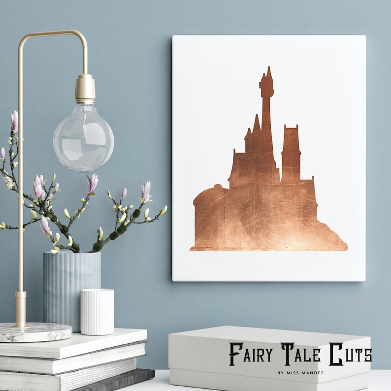 Beasts's Castle Silhouette Beauty and the Beast Castle Etsy
