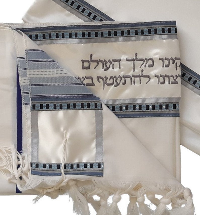 tzitzit for men, bar mitzvah tallit talis wool jewish prayer shawl