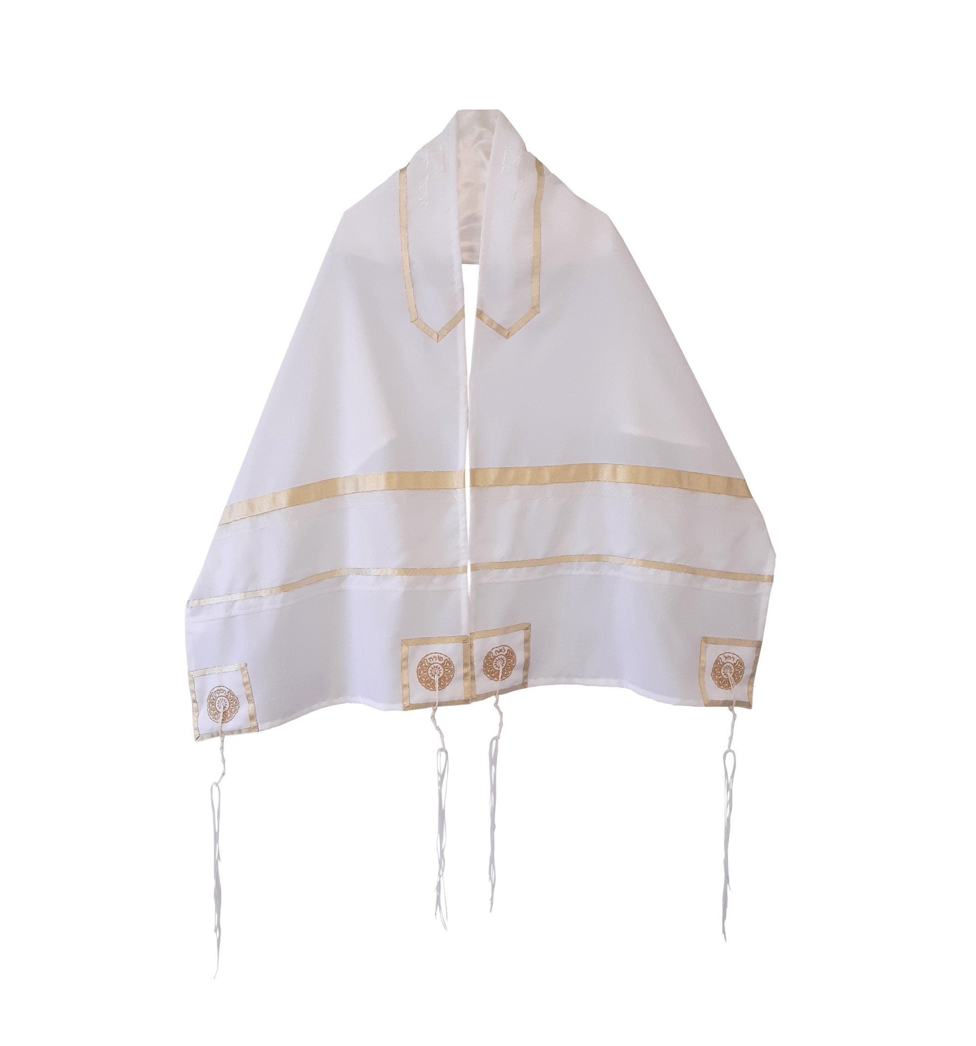 Four Mothers in Gold Tallit for Women, שרה לאה רחל רבקה Bat Mitzvah Tallis, Girls Tallit, Personalized Womens Tallit, Tallit for Bat Mitzvah