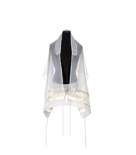 Bat Mitzvah Tallit with cream color Paisley Design, Girls Tallit, Jewish Prayer Shawl for Women Tallis with Personalized Name Option