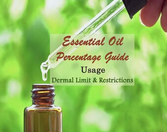 Essential Oils Guide, Essential Oil Percentag, Essential Oils Usage Limits, Essential Oils Tutorial, EO Usage in Skincare formulas, EO Rates