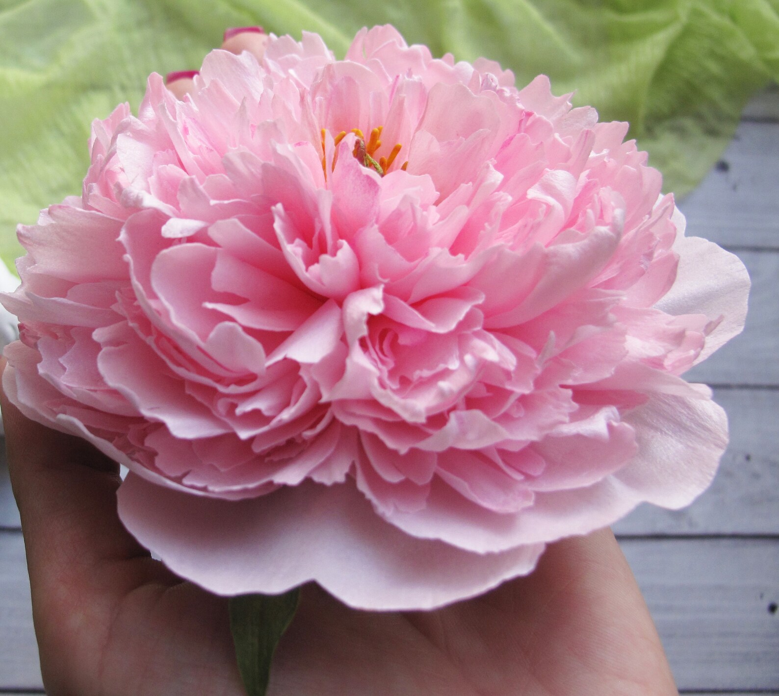 Pink Peony Flower Hair Comb Large Peony Hair Clip for Garden Etsy