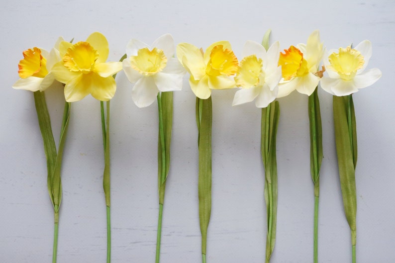 Artificial daffodils as real touch flowers cottagecore decor Etsy