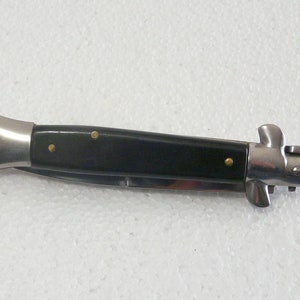 Vintage folding knife stiletto 440 Stainless Italy image 10